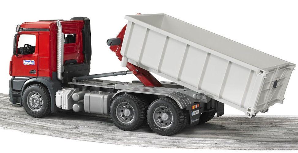 Іграшка самоскид Bruder MB Arocs зі знімним контейнером модель 1:16 03622