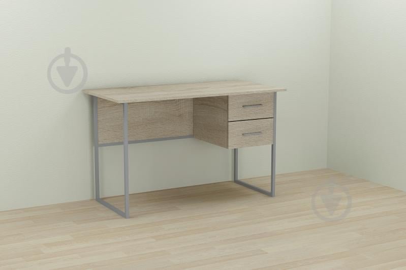 Компьютерный стол Ferrum-decor Дакота 75x120x70 серый ДСП Дуб Сонома 16мм Компьютерный стол Ferrum-decor Дакота 75x120x70 серый ДСП Дуб Сонома 16мм