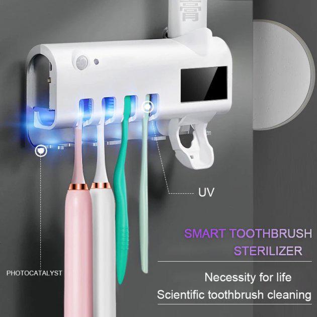 Диспенсер-дозатор для зубной пасты и щеток Toothbrush sterilizer W-020 автоматический ультрафиолетовый - фото 8 Диспенсер-дозатор для зубной пасты и щеток Toothbrush sterilizer W-020 автоматический ультрафиолетовый - фото 8