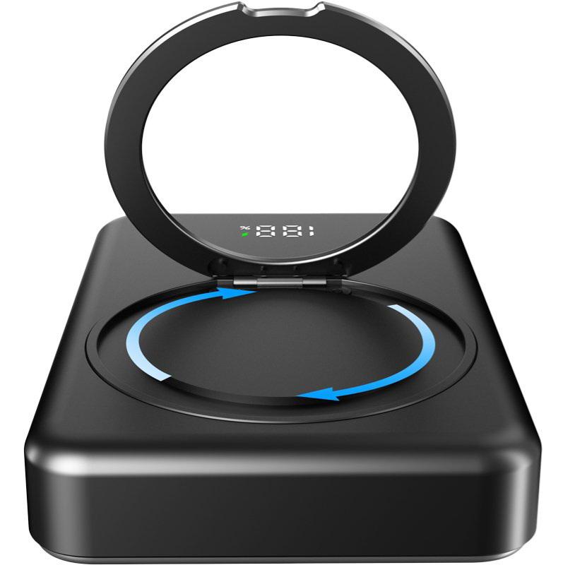 Повербанк с беспроводной зарядкой Gelius HOLDIX GP-PBW302 Magnetic Wireless Charge 15W 10000 mAh Black (100988) - фото 5 Повербанк с беспроводной зарядкой Gelius HOLDIX GP-PBW302 Magnetic Wireless Charge 15W 10000 mAh Black (100988) - фото 5