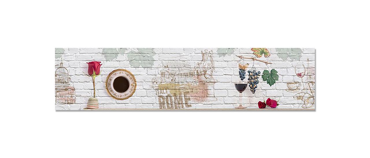 Наклейка виниловая на кухню Zatarga Рим/Кирпичная кладка 600х2500 мм (1274515456)