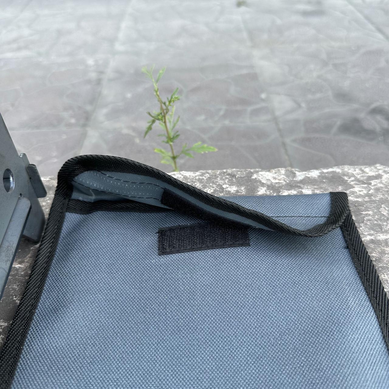 Чехол Metalzavod для печи-щепочницы малой 19х18х2 см Серый (CHHL-SHP-S) - фото 3