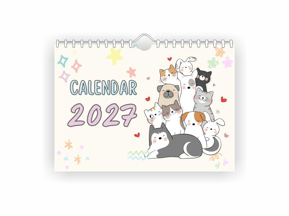 Календарь настенный Vivay А4 на 2027 год (38322913)