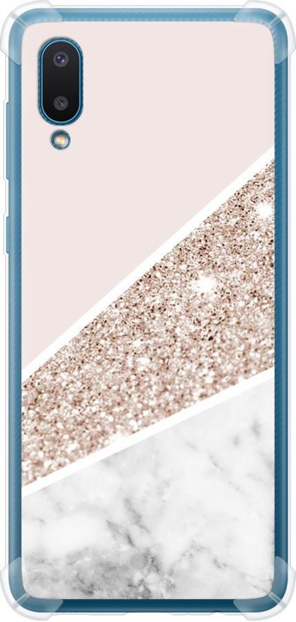 Чехол на Samsung Galaxy A02 A022G Пастельный мрамор (4342sp-2260-42517)