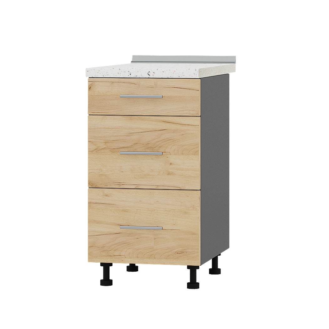 Шкаф нижний Эверест Оптима модуль Низ Н87-450 45х47х85 см Дуб крафт золотой/Антрацит (06547)