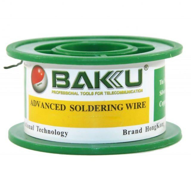 Припой BAKKU проволочный Solder wire BK10008 DIA 0,8 мм 50 г (DR011258) Припой BAKKU проволочный Solder wire BK10008 DIA 0,8 мм 50 г (DR011258)