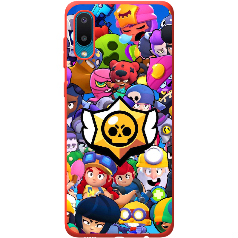 Чехол BoxFace Samsung A022 Galaxy A02 Brawl Stars Красный силикон (42004-up2389-42499)