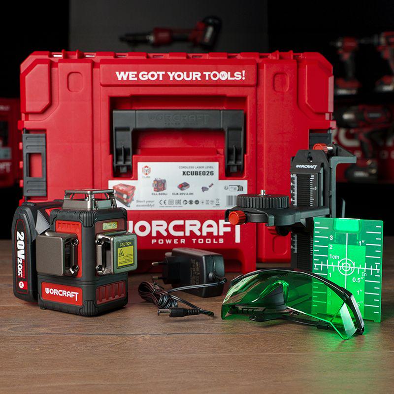 Лазерний рівень акумуляторний Worcraft 3D XCUBE026 (13279) - фото 23