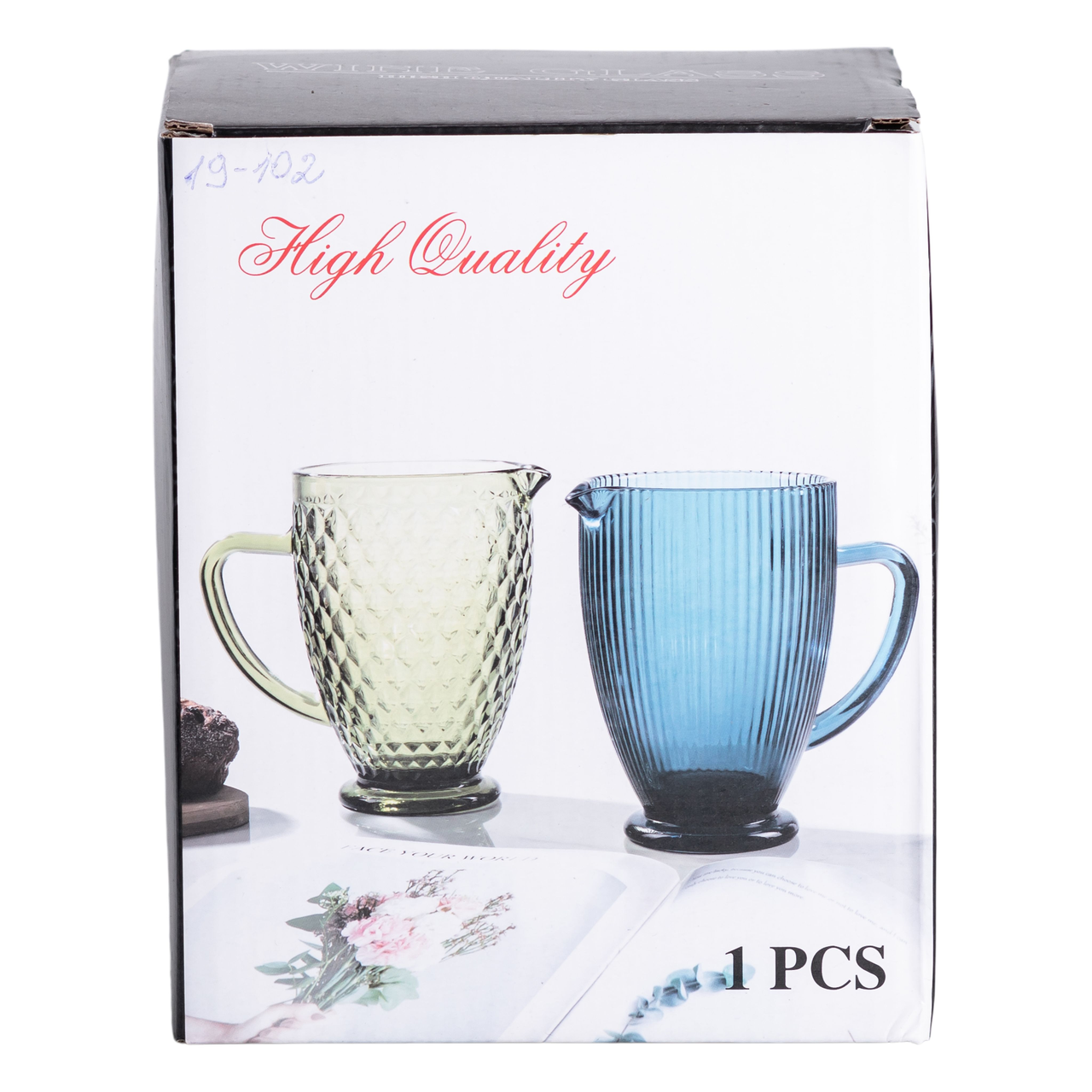 Кувшин для напитков стеклянный 1 л Прозрачный (HP-19-102) - фото 5