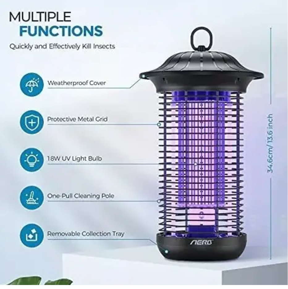 Уничтожитель насекомых Aerb Bug Zapper электрический 4000 V - фото 5 Уничтожитель насекомых Aerb Bug Zapper электрический 4000 V - фото 5