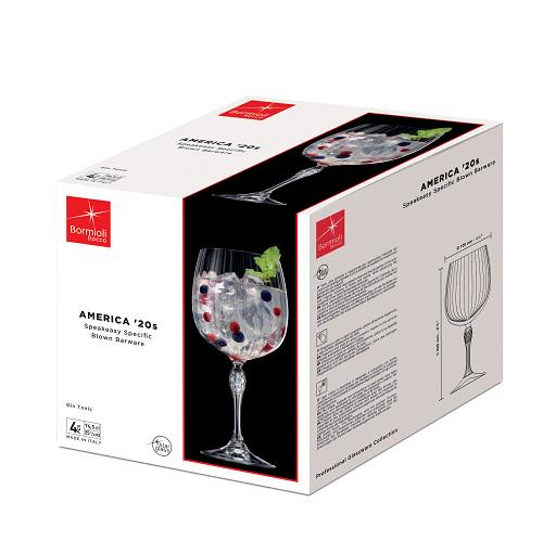 Набір бокалів для вина Bormioli Rocco America'20s 122128GSE021990 745 мл 4 шт. - фото 2 Набір бокалів для вина Bormioli Rocco America'20s 122128GSE021990 745 мл 4 шт. - фото 2