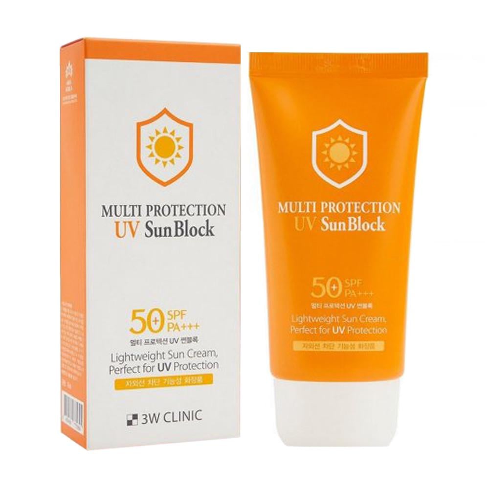 Крем сонцезахисний 3W Clinic Multi-Protection UV Sun Block SPF50+ 70 мл (1738892717) - фото 3