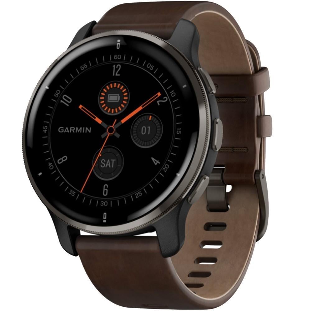 Смарт-часы Garmin Venu 2 Plus Black/Slate Leather (010-02496-15)