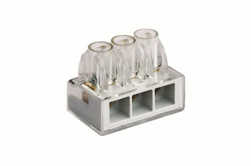 Клемма соединительная ДКС Quadro 6-16 мм2 76А 3х1-3х1 одинарная 25х35х27 мм (B163)