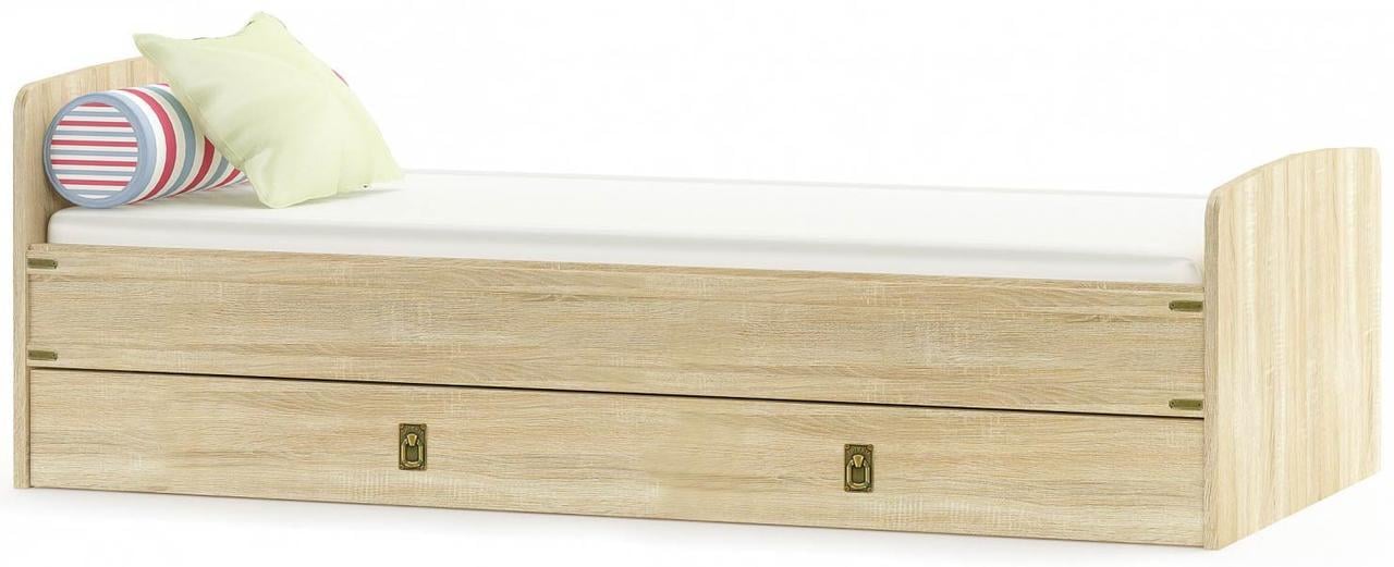 Ліжко односпальне Мебель-Сервіс Valensiya 90х200 см Дуб самоа (27283110)