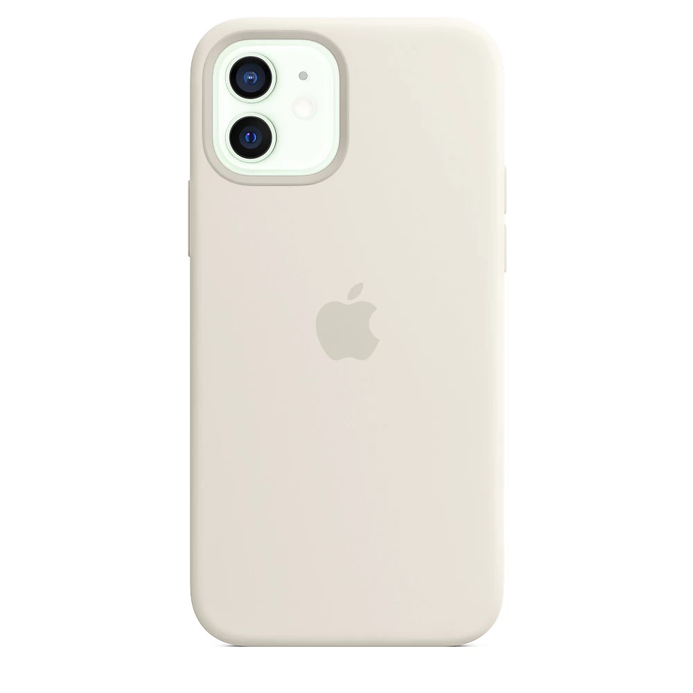 Силиконовый Чехол Накладка Silicone Case для iPhone 12/12 Pro Antique White