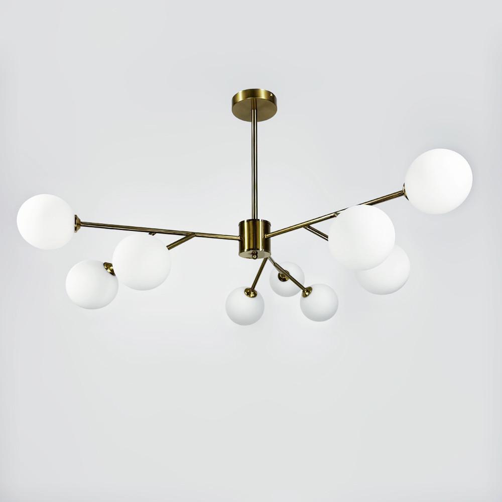 Люстра стельова Grand Bunch на 9 плафонів Ø 110 см Латунь (AOC 20/9 АВ) - фото 8