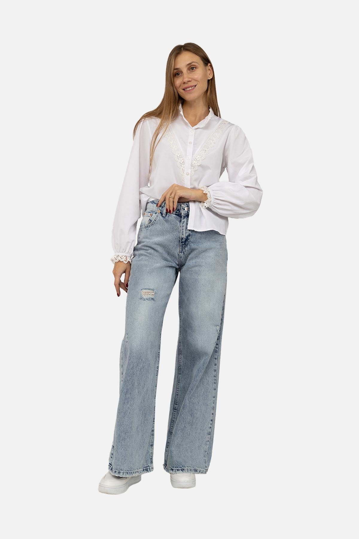 Блуза жіноча ЦБ-00262213 р. 44 Білий (SKT001026195) - фото 2 Блуза жіноча ЦБ-00262213 р. 44 Білий (SKT001026195) - фото 2