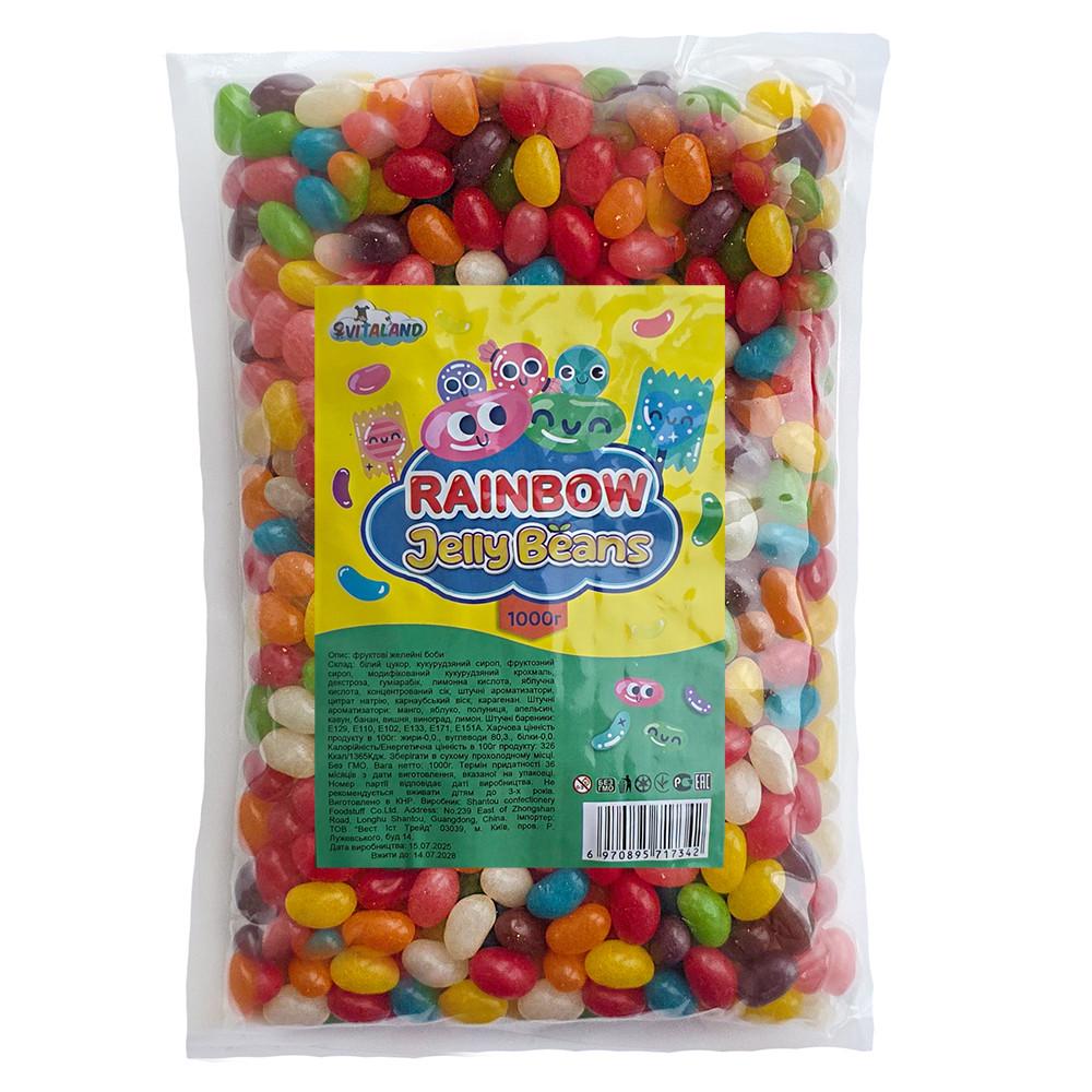 Фруктовые желейные бобы Rainbow Jelly Beans 1 кг (32085914)