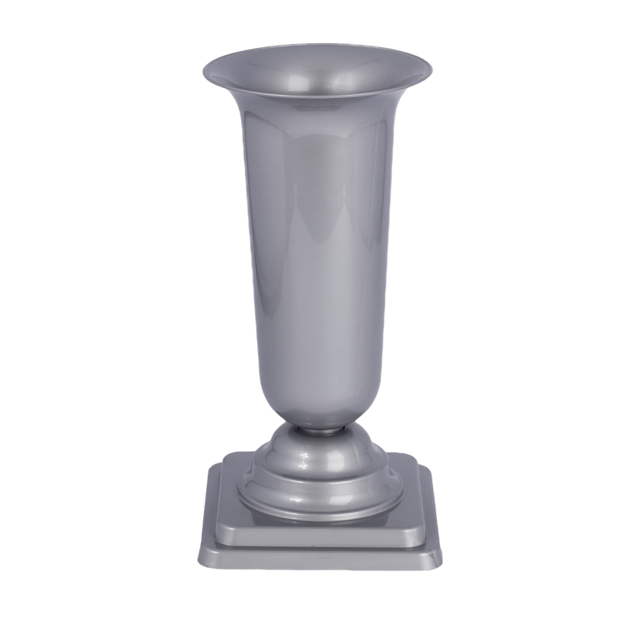 Вазон Дама с подставкой 16,8 см Металлик (46559) - фото 1
