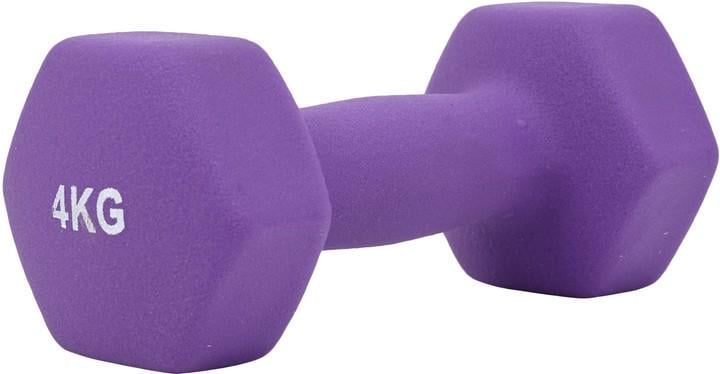 Гантель TECOFIT из неопрена 4 кг Сиреневый (TOP20056110/3) - фото 1