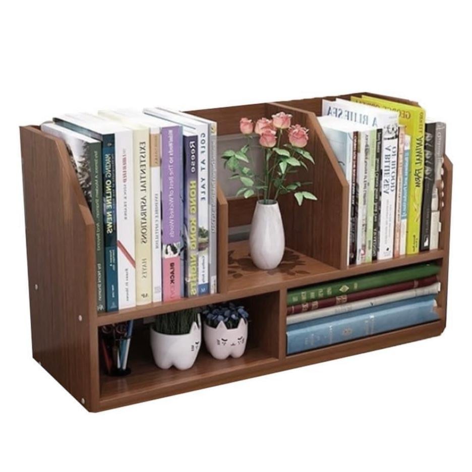 Полка книжная настольная из дерева Бокело Корица (КПА-023932)