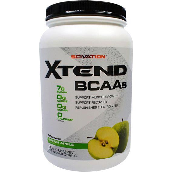 Амінокислота BCAA для спорту Scivation Xtend BCAAs 1194 г 90 порцій Green Apple