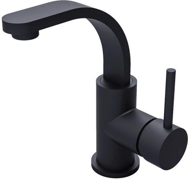 Змішувач для умивальника Besco Decco II Czarny Mat (BUDIICZ)