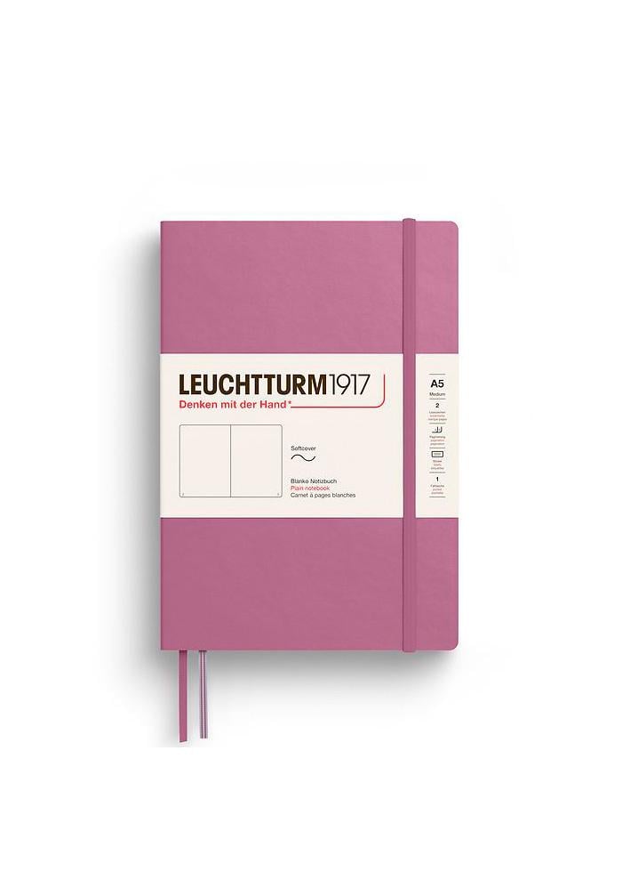 Блокнот Leuchtturm1917 средний мягкая обложка чистые листы Dusty Rose (372200) - фото 1