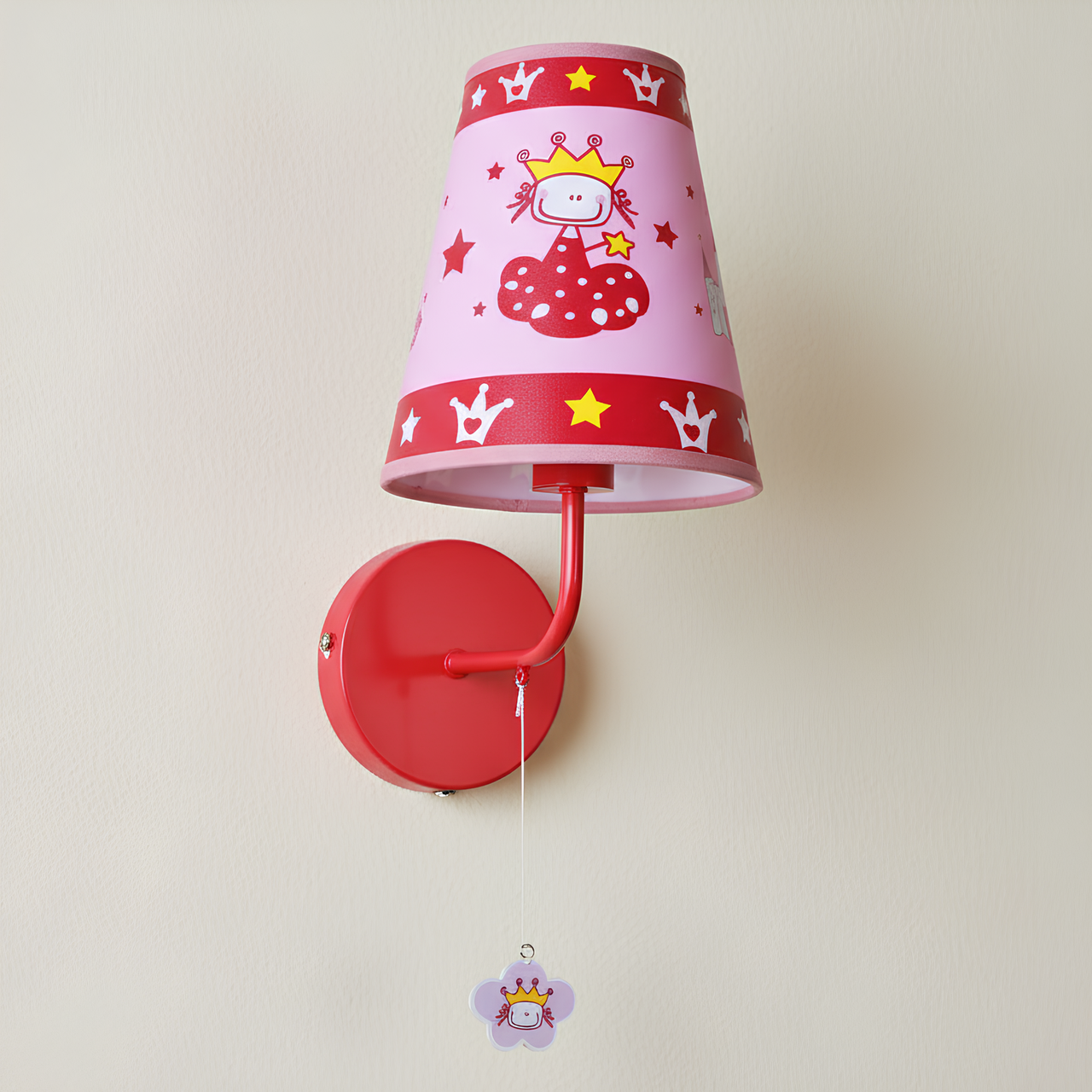 Бра Sirius для детской комнаты под одну лампу Е14 Розовый (MB11020-1C)