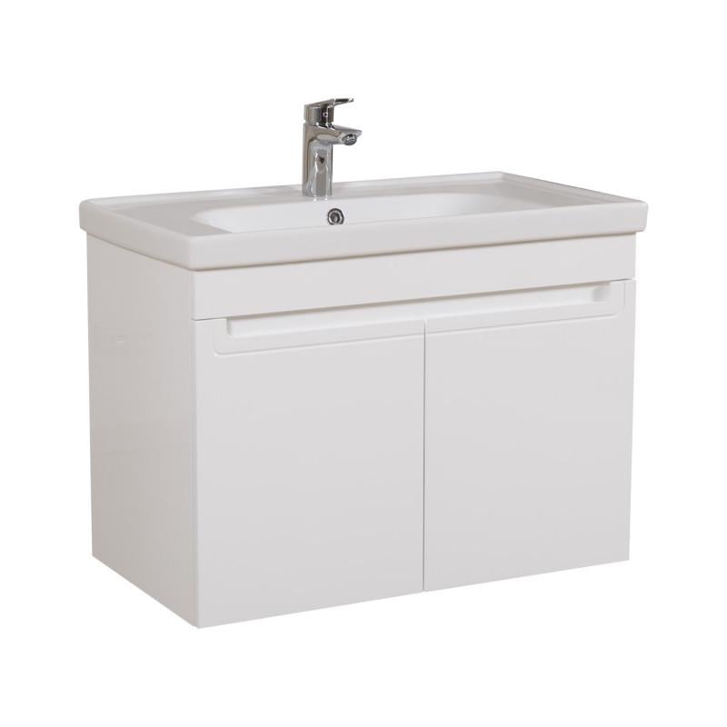 Тумба Омега консольная c умывальником Frame 80 см (1663815304)