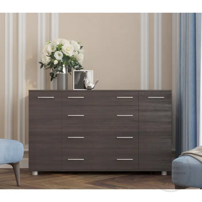 Комод в спальню Еверест К-4 телескопи 130х38х73 см Венге-темний (MSE-2026) Комод в спальню Еверест К-4 телескопи 130х38х73 см Венге-темний (MSE-2026)