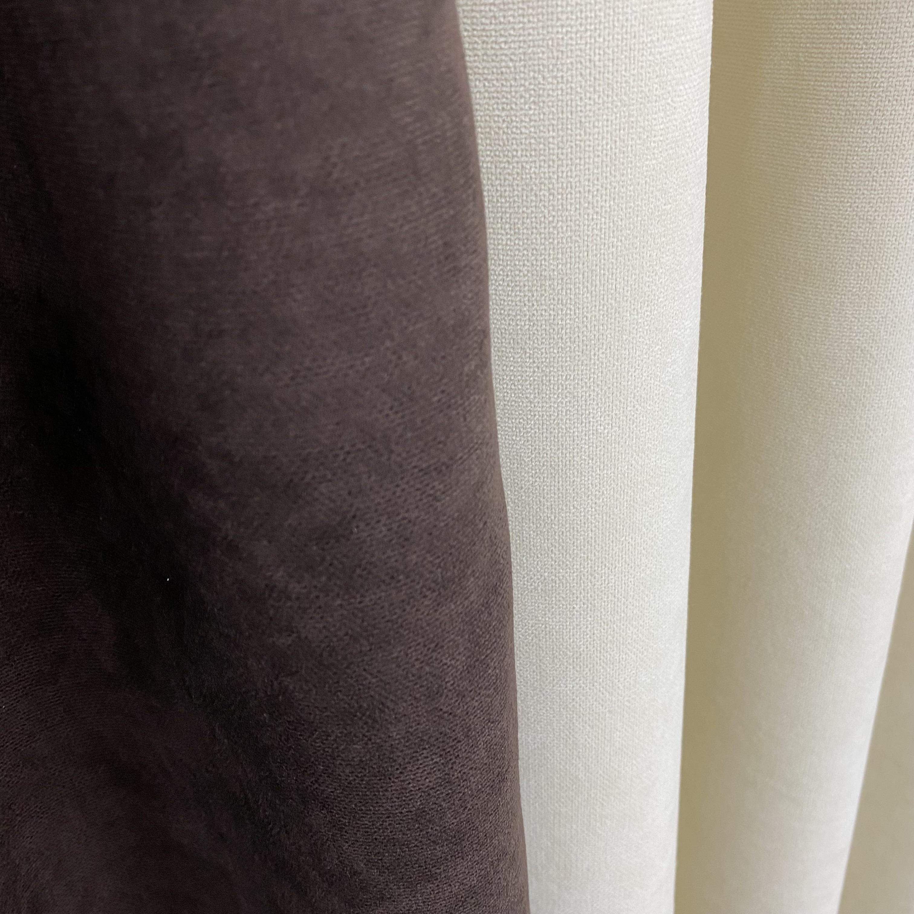 Шторы микровелюр TG Home Дуэт №450 1,50х2,70 м Шоколадно-кремовый (450-217/250) - фото 3