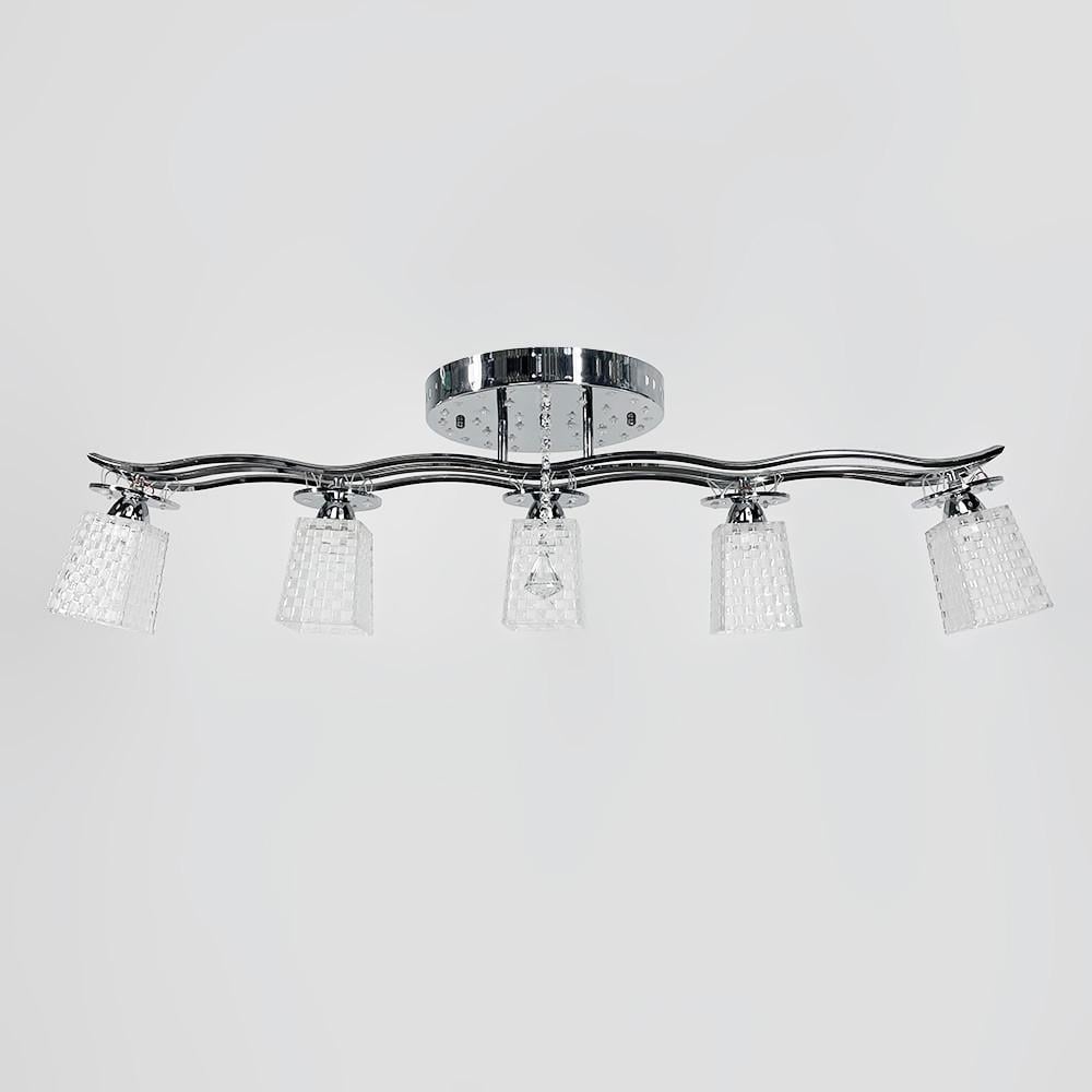Люстра на 5 плафонов Е14 из RGB Хром (3053/5 CH)