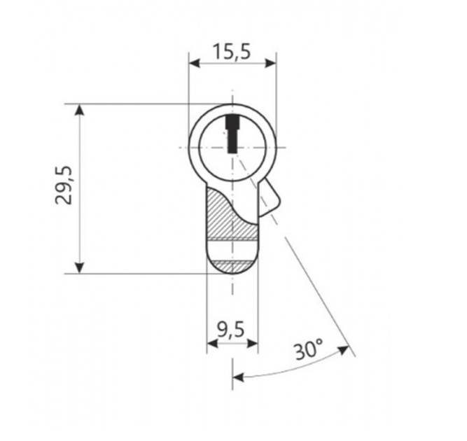 Цилиндр Avers LL-60-G Золотой (306292E) - фото 2