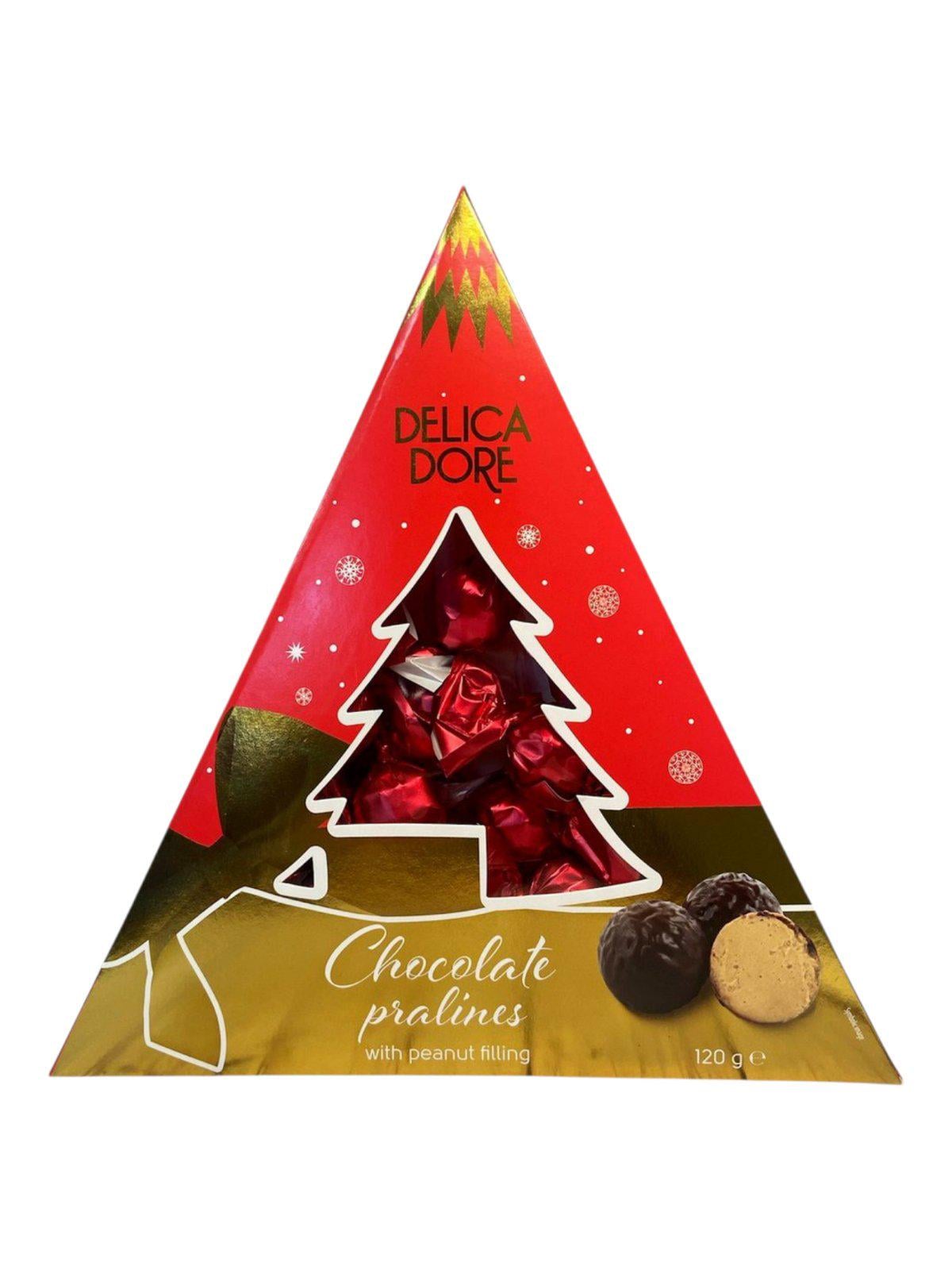 Конфеты DelicaDore шоколадные пралине с арахисовой начинкой 120 г (60798)