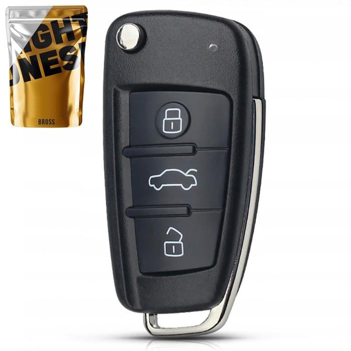 Выкидной корпус ключа на 3 кнопки Audi A3 8P/A4 B7/A6 C6/A8/TT/Q7/S6 4F0837220N - фото 3