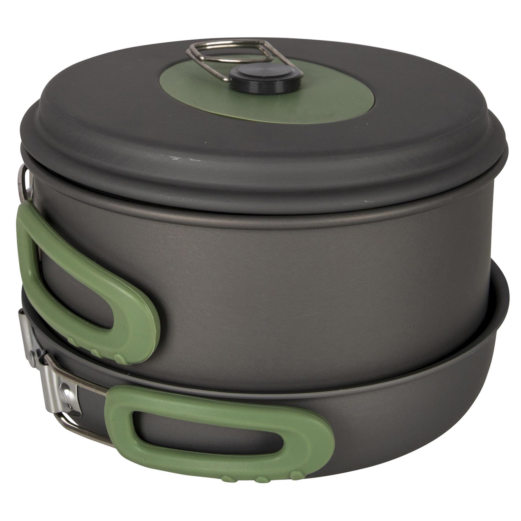 Набір посуду Bo-Camp Explorer 3 Pieces Hard Anodized Grey/Green (2200239) - фото 2 Набір посуду Bo-Camp Explorer 3 Pieces Hard Anodized Grey/Green (2200239) - фото 2