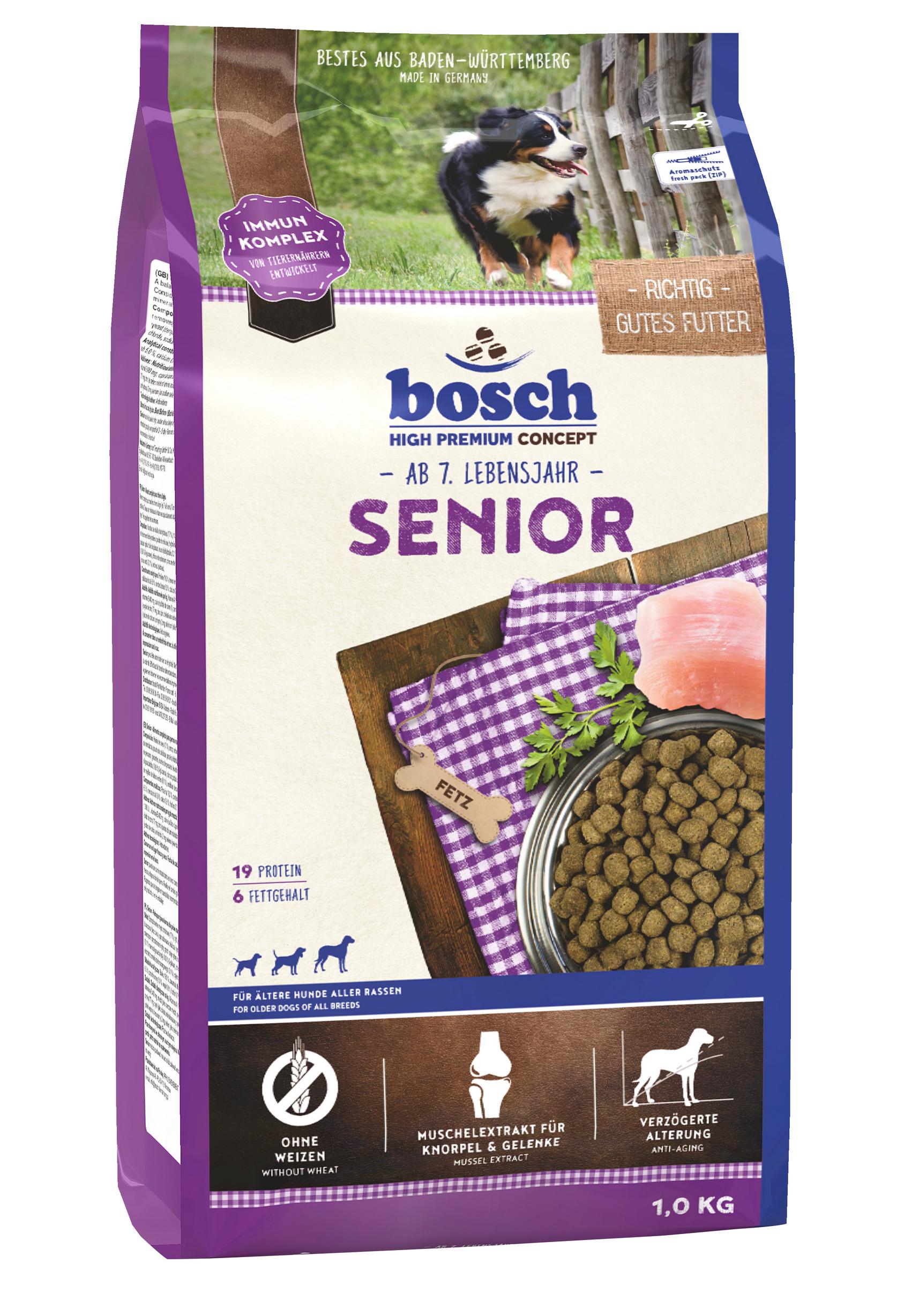 Сухой корм для собак Bosch Senior 1 кг