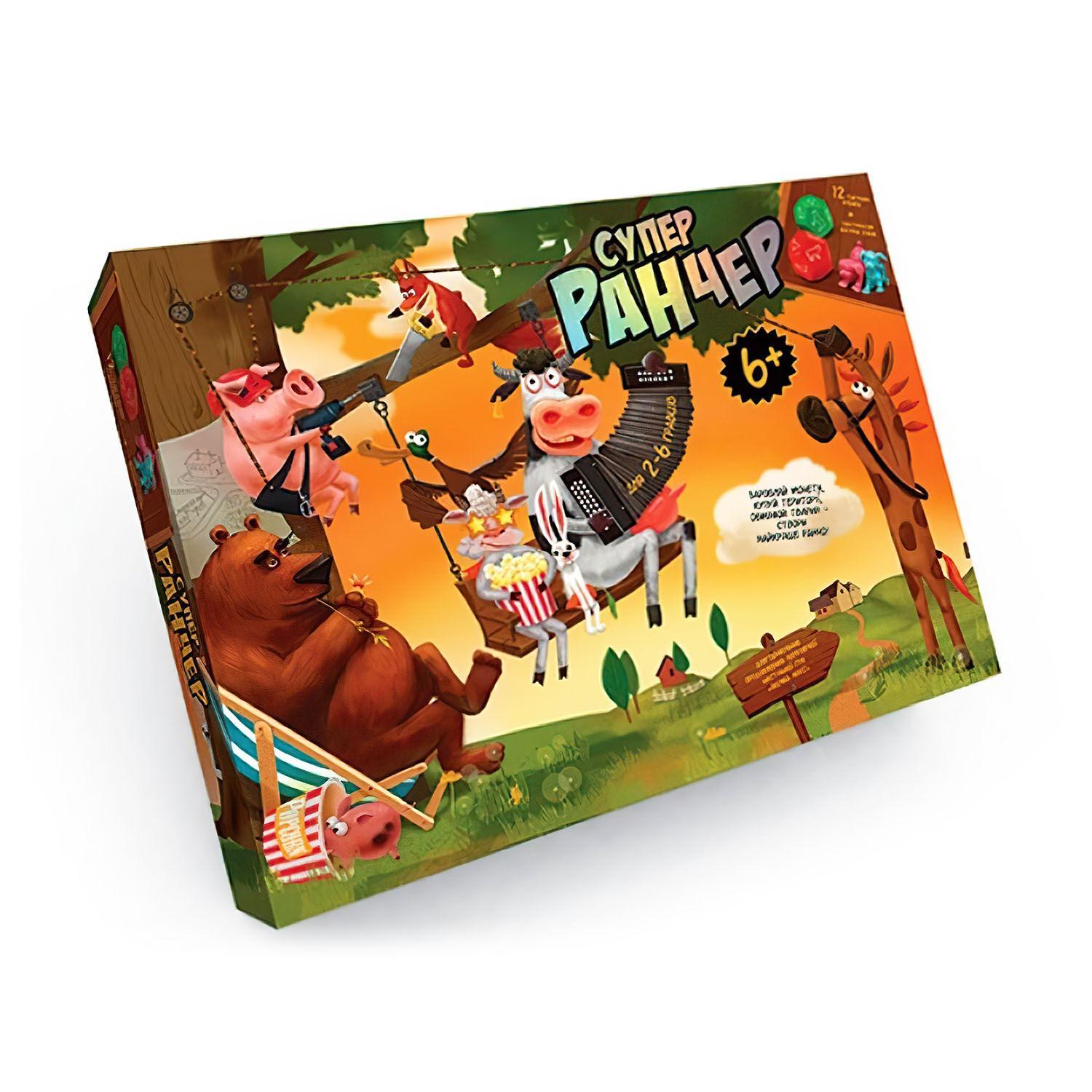 Настольная игра развлекательная Danko Toys Супер Ранчер монеты/карты Multicolor (65612)