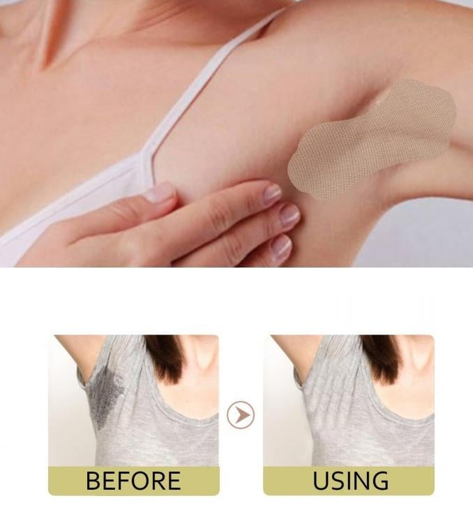Пластыри на подмышки для поглощения пота/запаха/от пятен самоклеящиеся 10 шт. Бежевый (2789190542) - фото 5