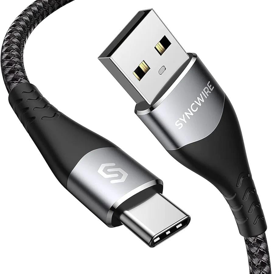 Кабель SYNCWIRE типа C USB A-USB C нейлоновый 3A 2 м 2 шт. (1236788) - фото 12