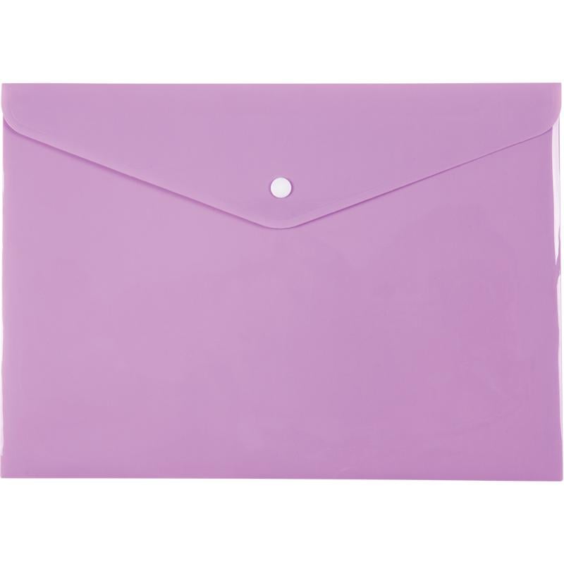 Папка Axent Pastelini на кнопке А4 полипропилен Сиреневый (1412-36-A)