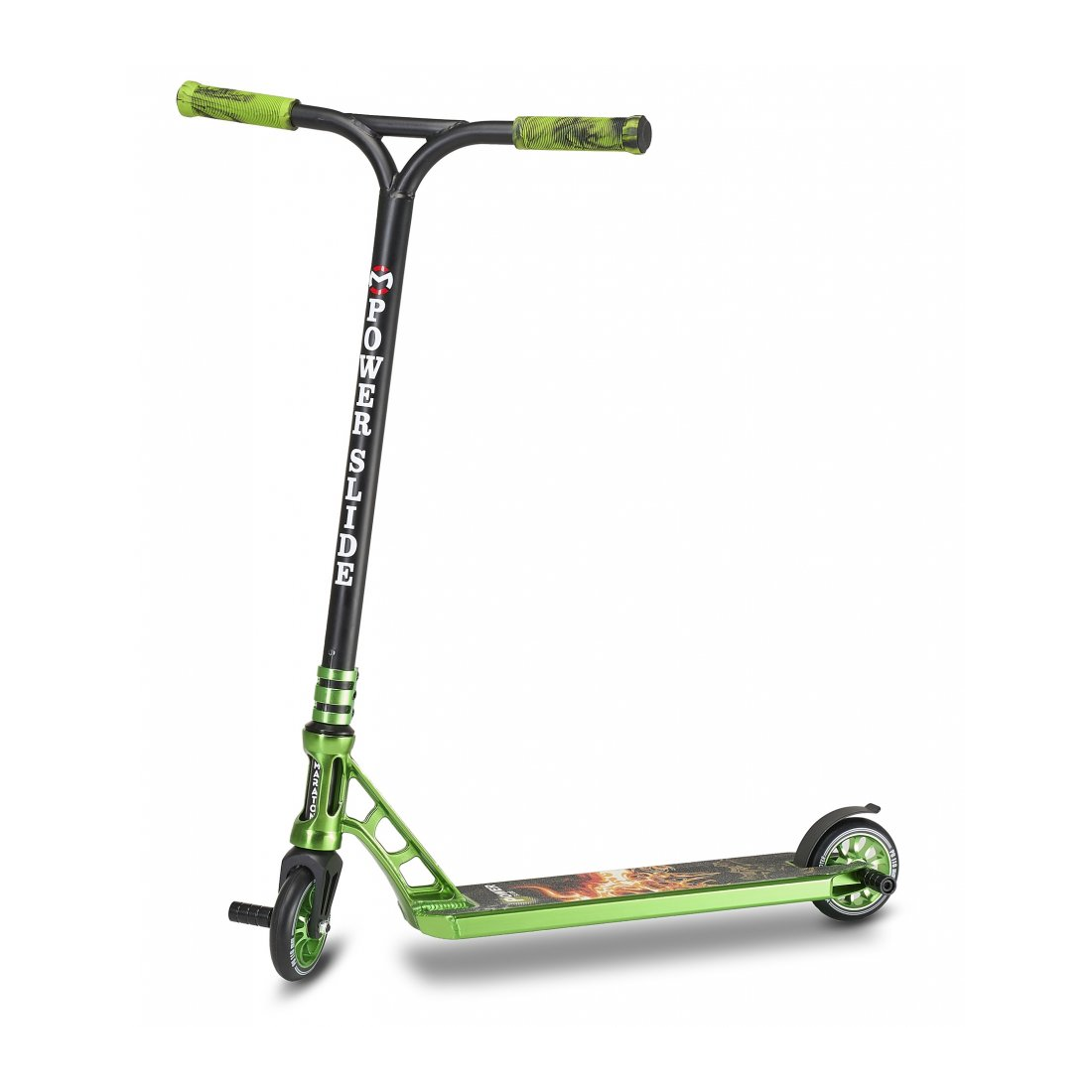 Самокат трюковый Maraton Powerslide HIC Зеленый металлик