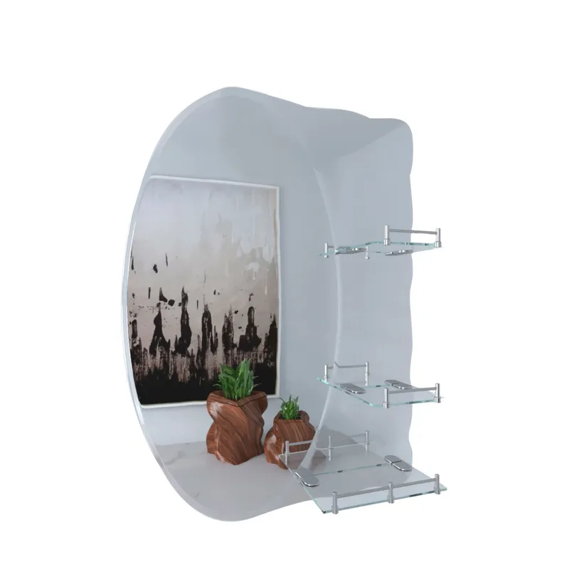 Зеркало настенное Zerix SOLO MOZ01 асимметричное 680x480 мм (OL-ZX5624)