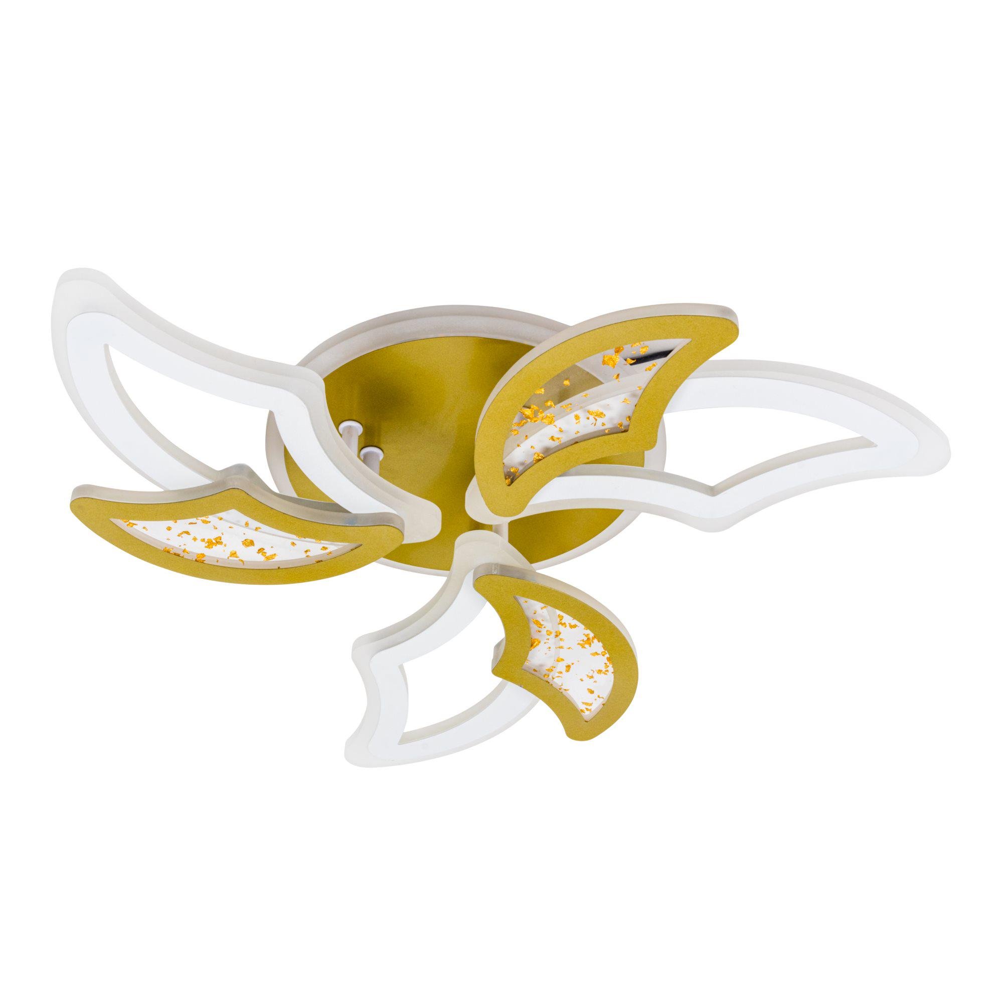 Люстра светодиодная с пультом Valeso V K29128-3+3+1 White/Gold (000036421) - фото 2