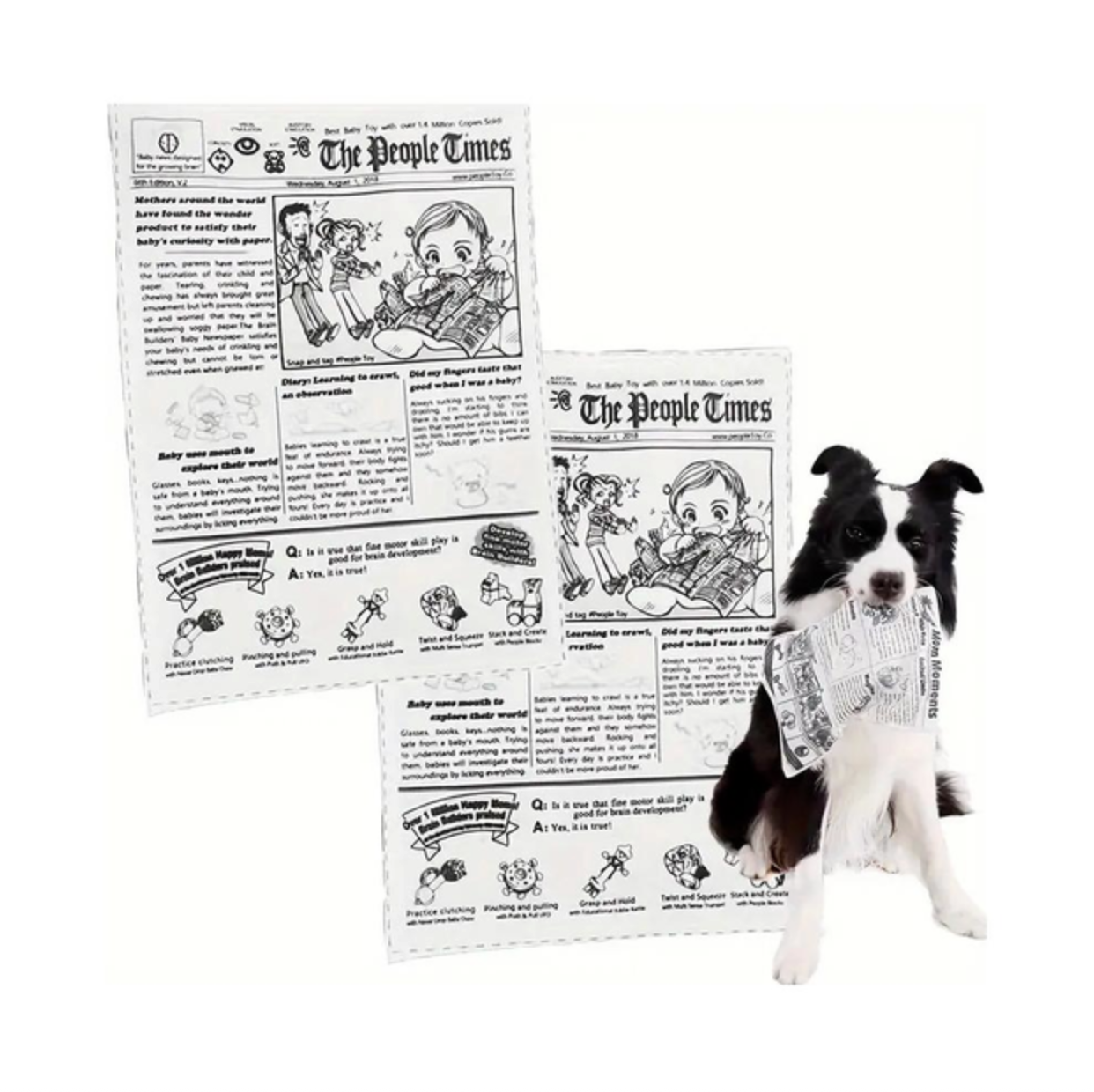 Іграшка газета для домашніх тварин жувальна Білий - фото 3 Іграшка газета для домашніх тварин жувальна Білий - фото 3