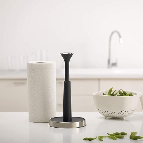 Держатель для бумажных полотенец Joseph Joseph Push& Tear 16х16х28 см Черный (85140) - фото 5 Держатель для бумажных полотенец Joseph Joseph Push& Tear 16х16х28 см Черный (85140) - фото 5