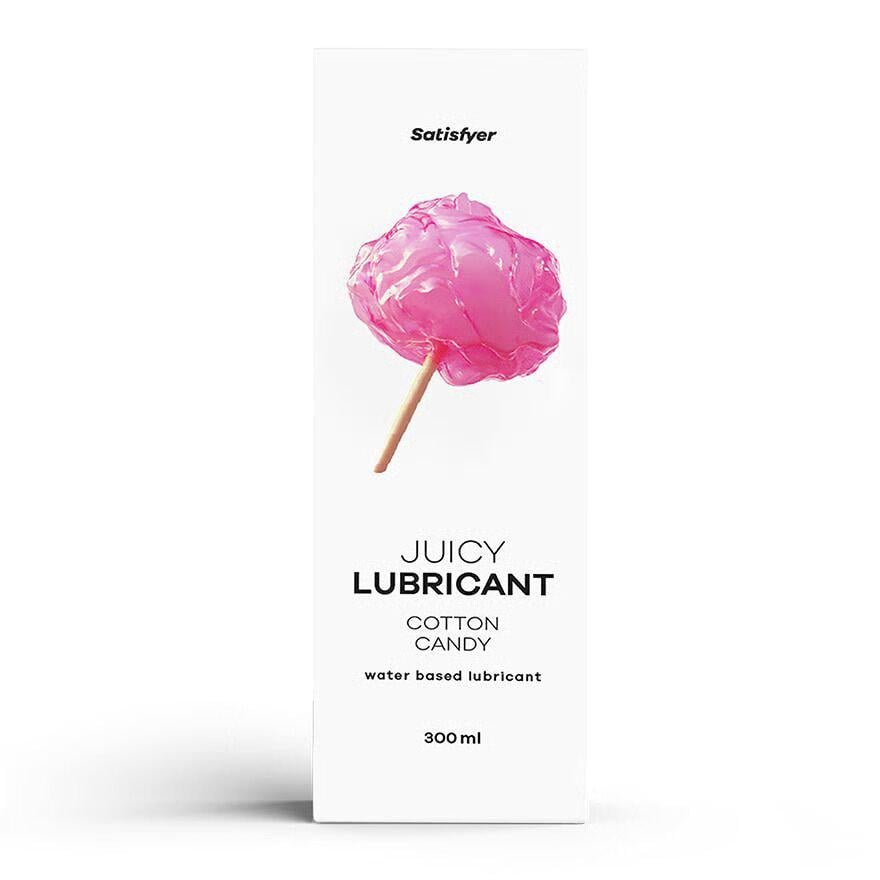 Лубрикант на водной основе Satisfyer Juicy Lubricant Cotton Candy water based 300 мл (37990467)