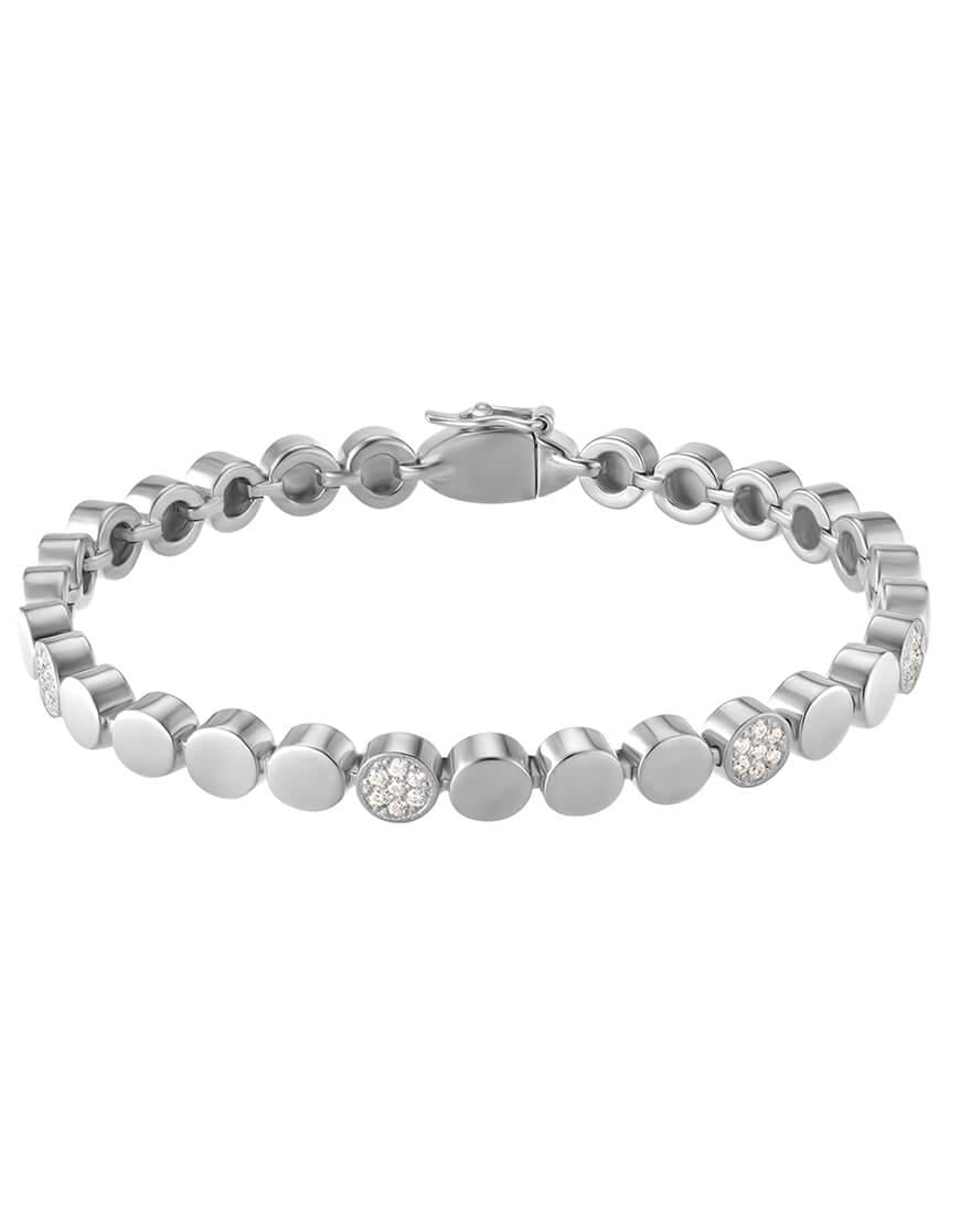 Браслет Magnet w.Zircon жіночий RIMMART JEWELRY срібний 17 Браслет Magnet w.Zircon жіночий RIMMART JEWELRY срібний 17